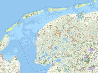 Toeristische kaart van friesland als hulpmiddel voor elke bezoeker